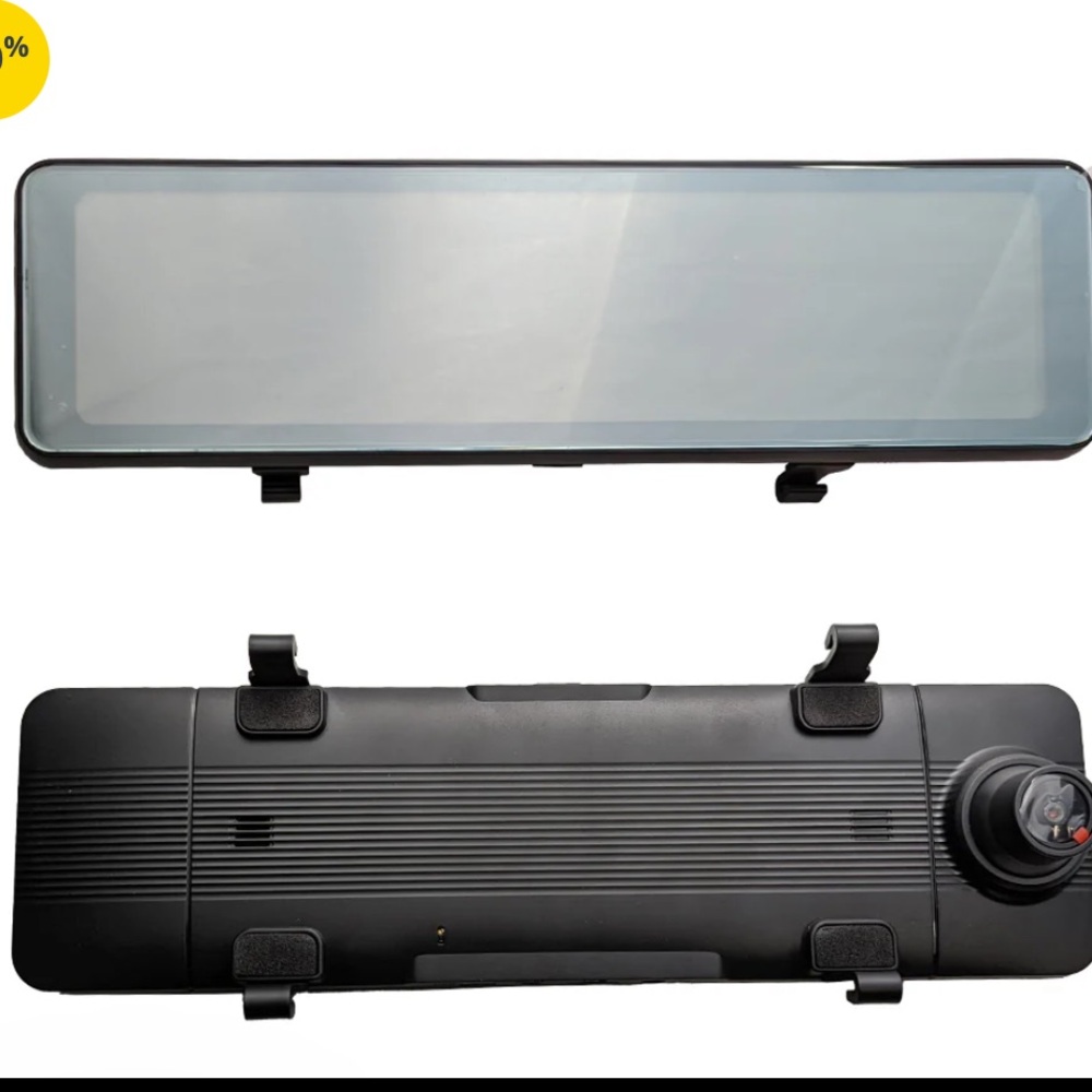 FullSize Starlight NightVision TouchScreen Rearview Mirror Dual Channel Recorder